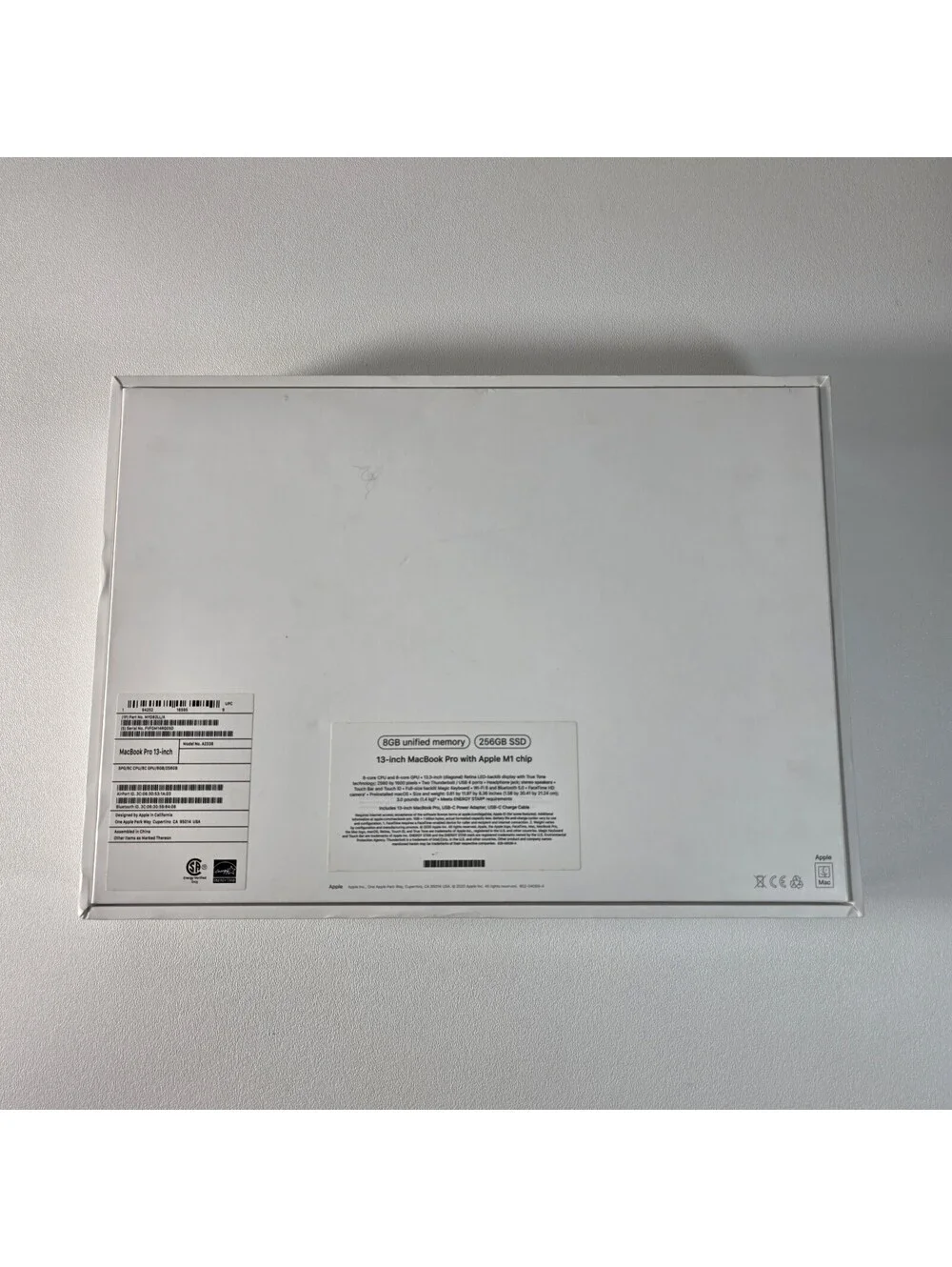 2020 Apple MacBook Pro 13 Inch (A2338) Space Gray 512GB EMPTY BOX ONLY